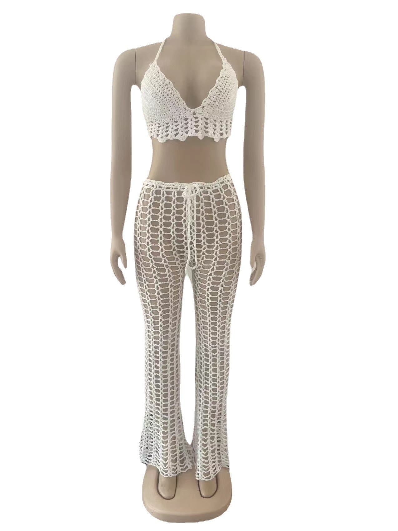 Women Cutout See-Through Two-Piece Set 20