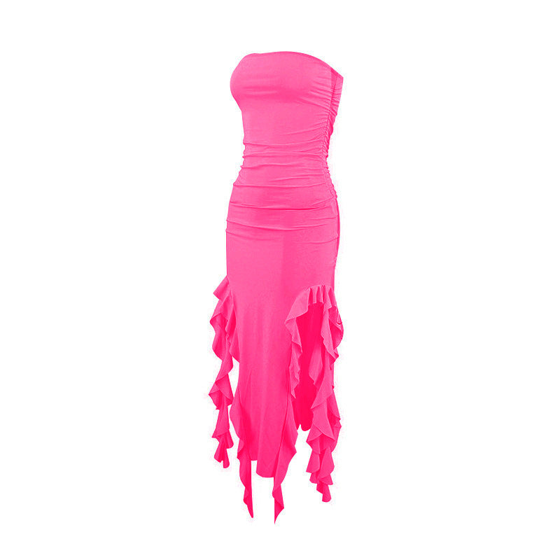 Summer strapless jellyfish sashes sexy dress women's clothing 37