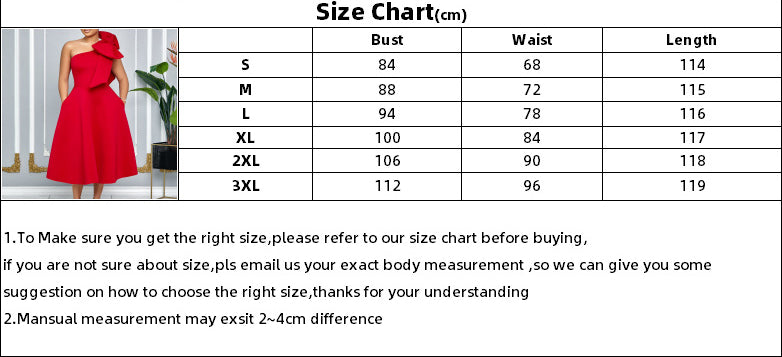 Plus Size Women's Summer Fashion Slash Shoulder Bow Formal Party Dress Large Swing African Dress 12