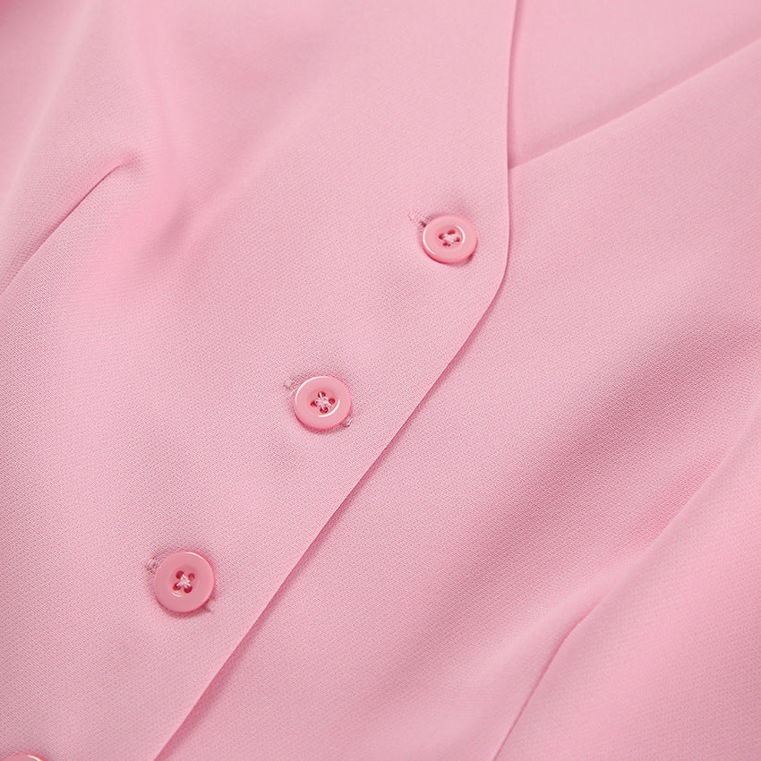 Women French Sexy Vest and Long Skirt Two-piece Set 23