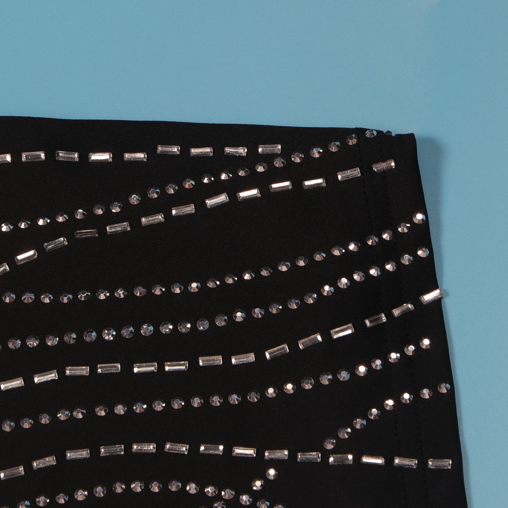 Women Sexy Long Sleeve Beaded Backless Hollow Solid Dress 40