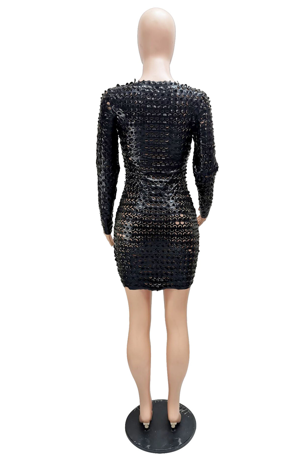 Spring hollow bright color fashion sexy Bodycon nightclub dress for women 13