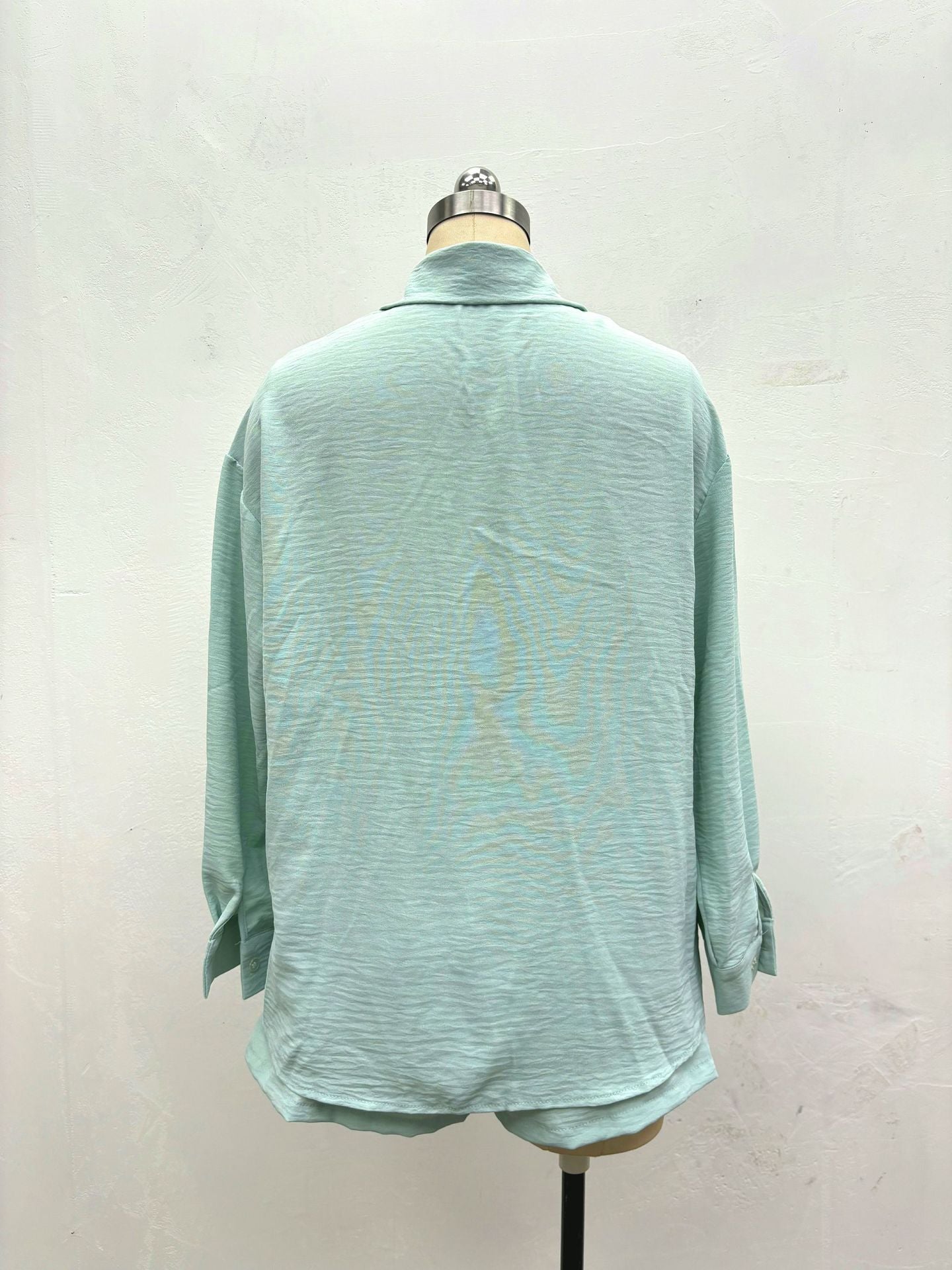 Women Casual Tie-Drawstring Summer Shirt and Shorts Two-Piece Set 11