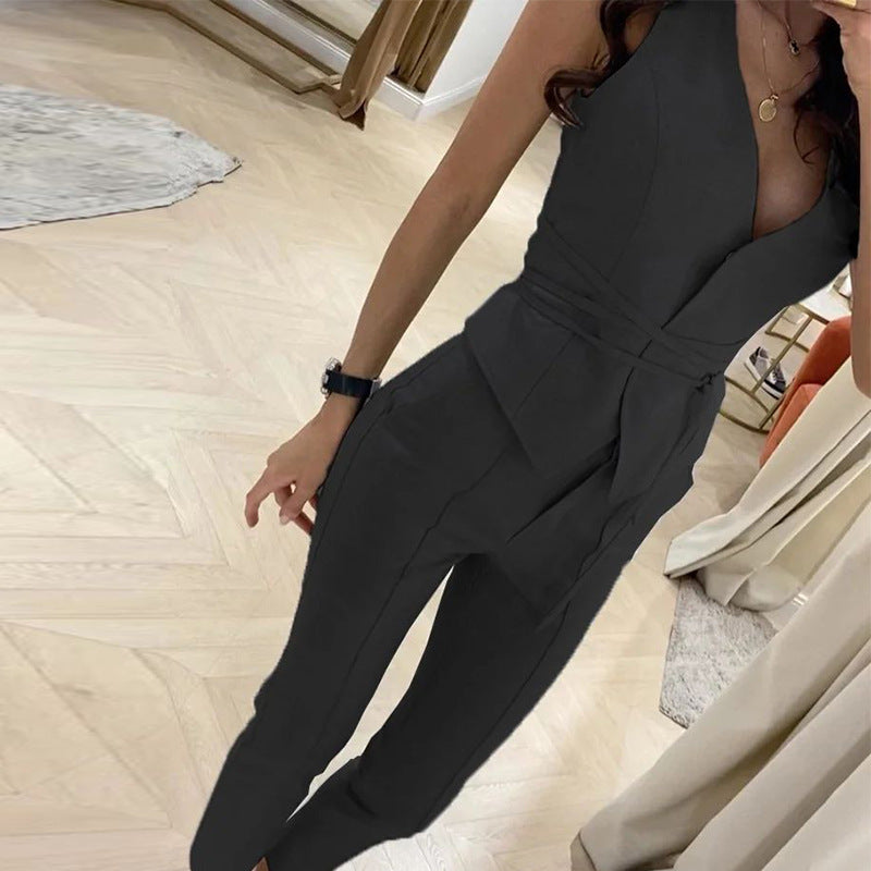 Summer Chic Slim Waist Sexy Vest Tight Pants Two-Piece Set For Women 6