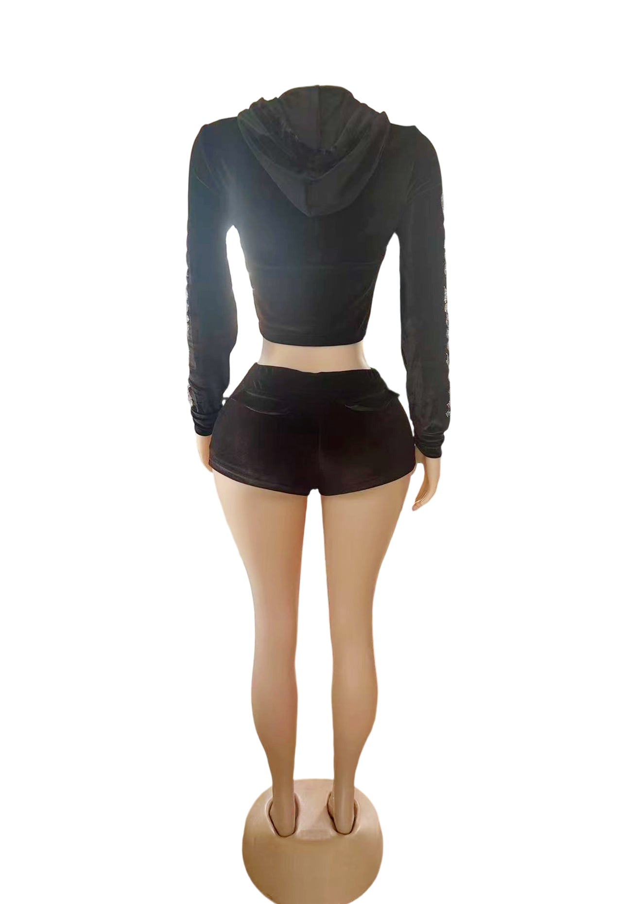 Women Beaded Jacket and Shorts Two-Piece Set 7