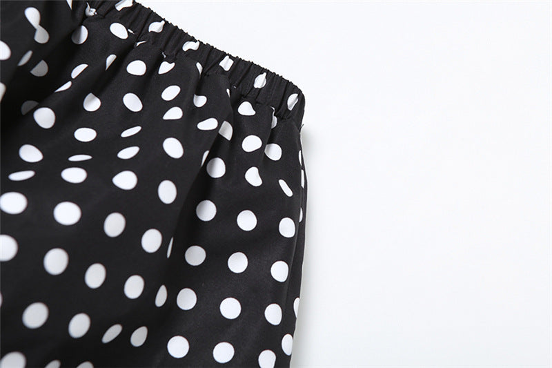 Spring Sexy Polka Dot Bubble Ultra-Short Dress 12