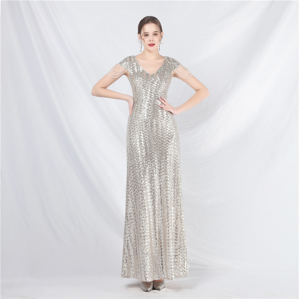 Plus Size Women Formal Party Sequin Evening Dress 12