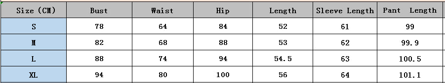 Autumn Printed Slim Sports Two Piece Pants Set 7