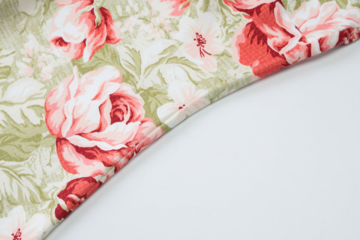 Women Summer Sexy Halter Neck Lace-Up Backless Slit Print Dress 12