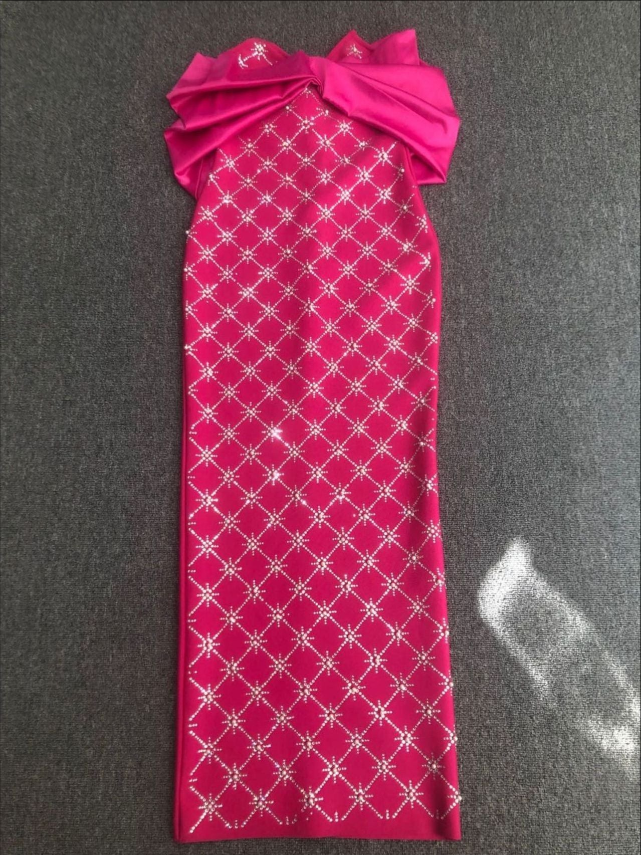 Formal Party bright color pure sexy bandage long dress 7