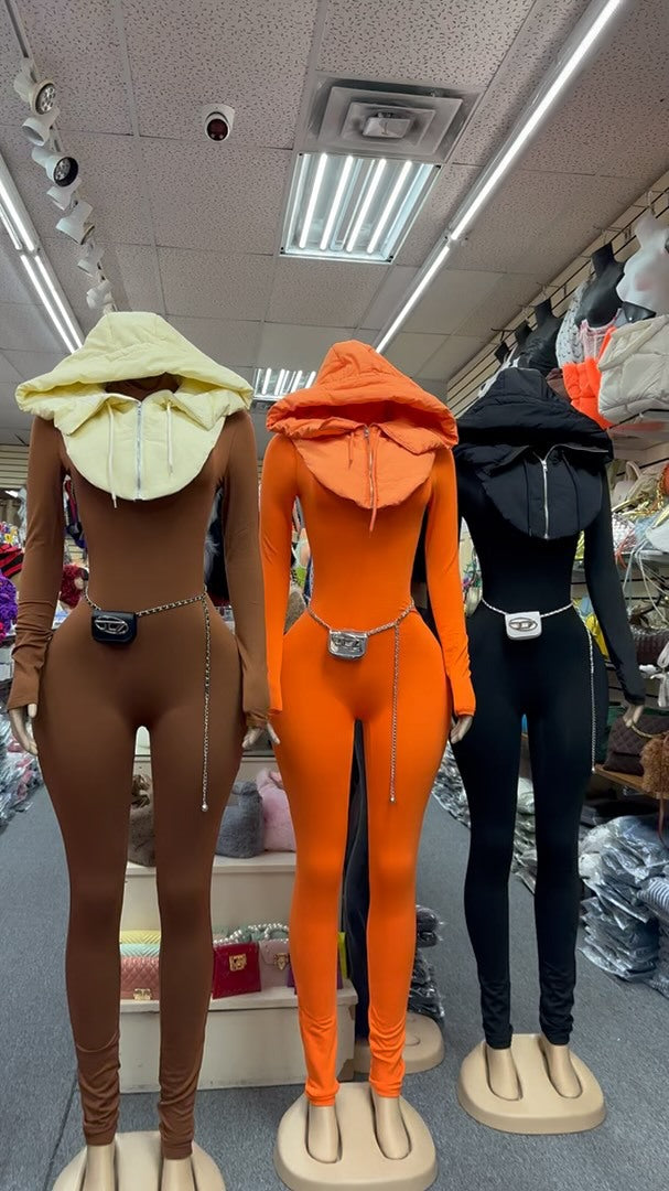 Women Solid Long Sleeve Jumpsuit 7