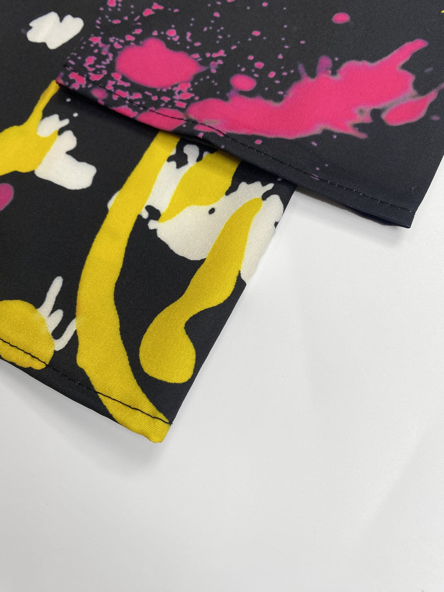 Fashion Print Loose Plus Size Women's Turndown Collar Long-Sleeved Shirt Dress 6