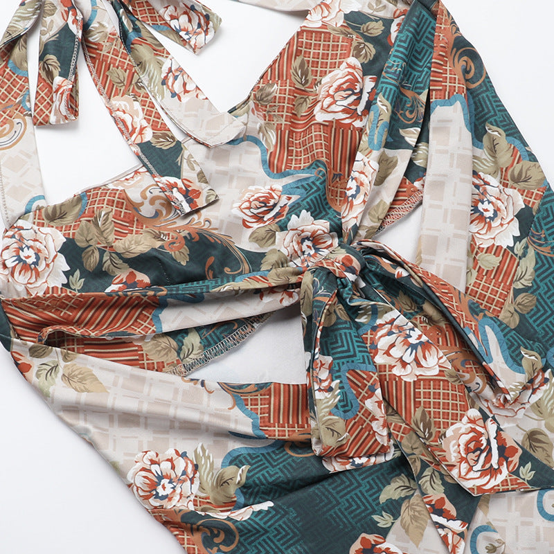 Summer Sexy Holiday Strap Low Back Slim Long Dress 14