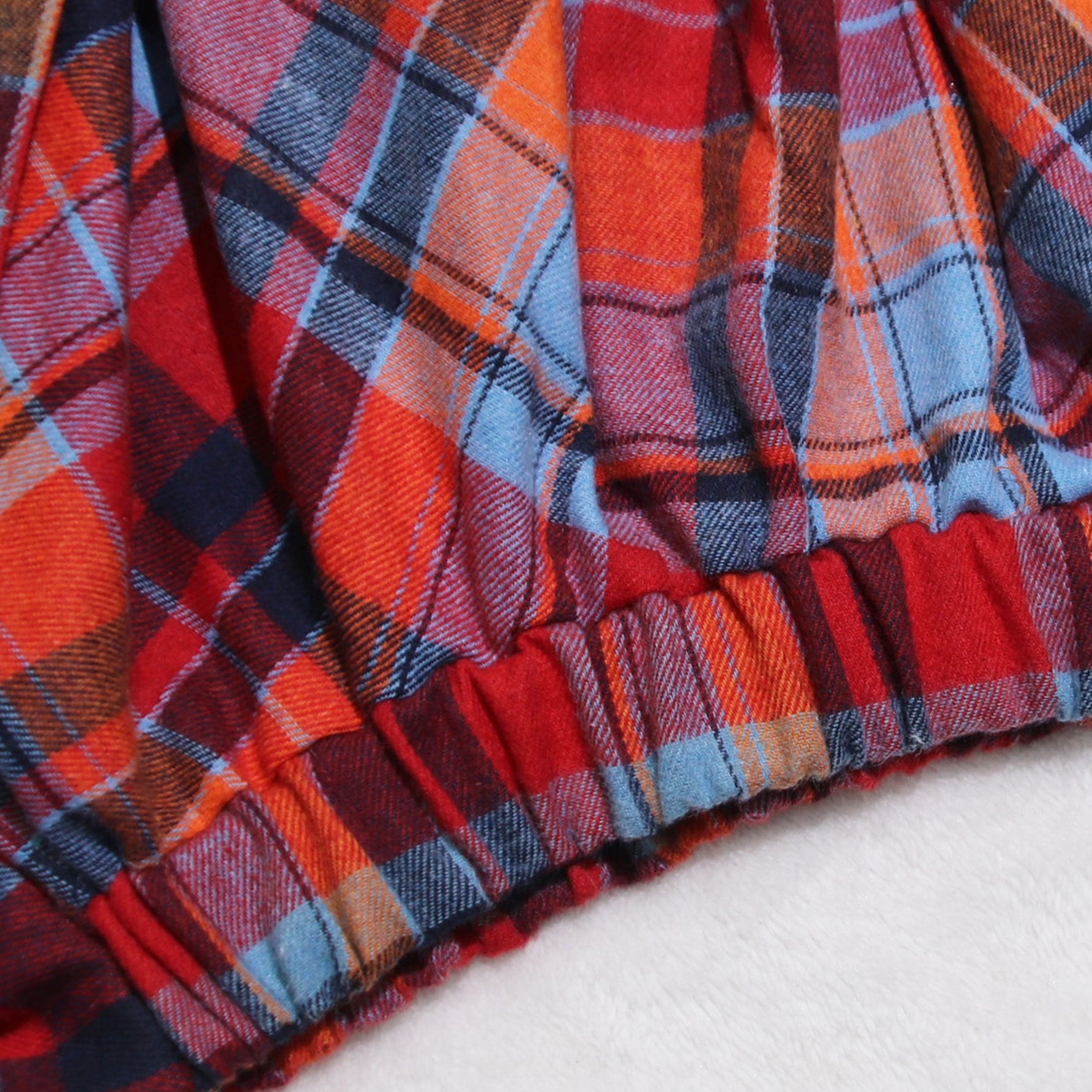 Fashionable Asymmetrical High-Waist Patchwork Plaid Skirt 28