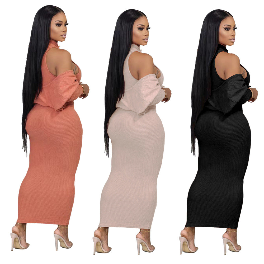 Women'S Solid Color Slim Fit Basics Dress Coat Two Piece Outdoor Wear 7