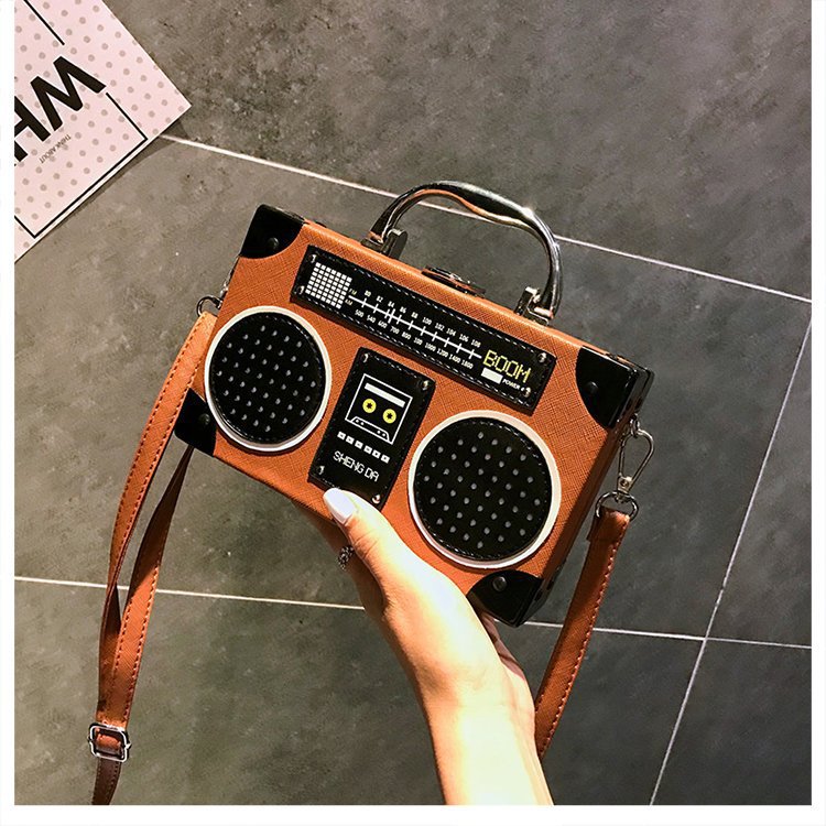 Radio Bag Box Shoulder Crossbody Bag Creative Style Funny Handbag For Women 7