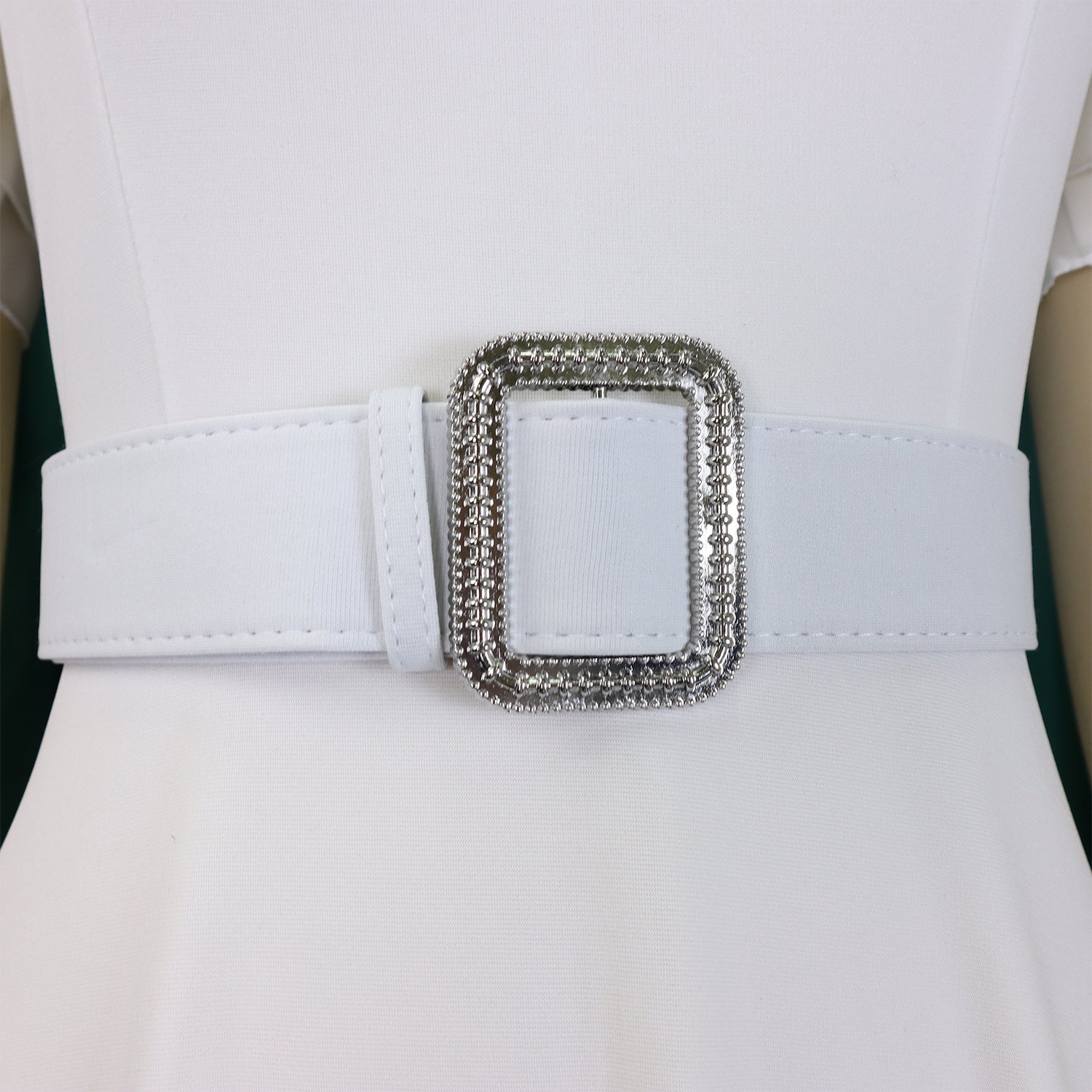 Bell Sleeve Square Neck High Waist Elegance Dress 18