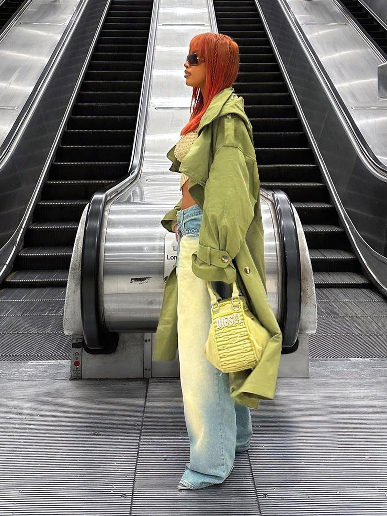 Women Oversized Trench Coat Maxi Turndown Collar Coat 3