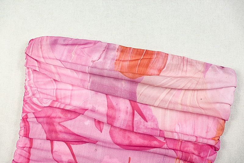 Women's Sweet See-Through Mesh Patchwork Off-Shoulder Slim Fit Dress 11