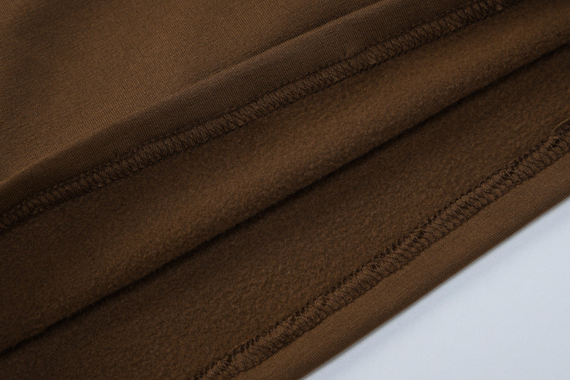 Women's Autumn Solid Color Long-Sleeved U-Neck Two-Piece Slim Fashion Pants Set For Women 19