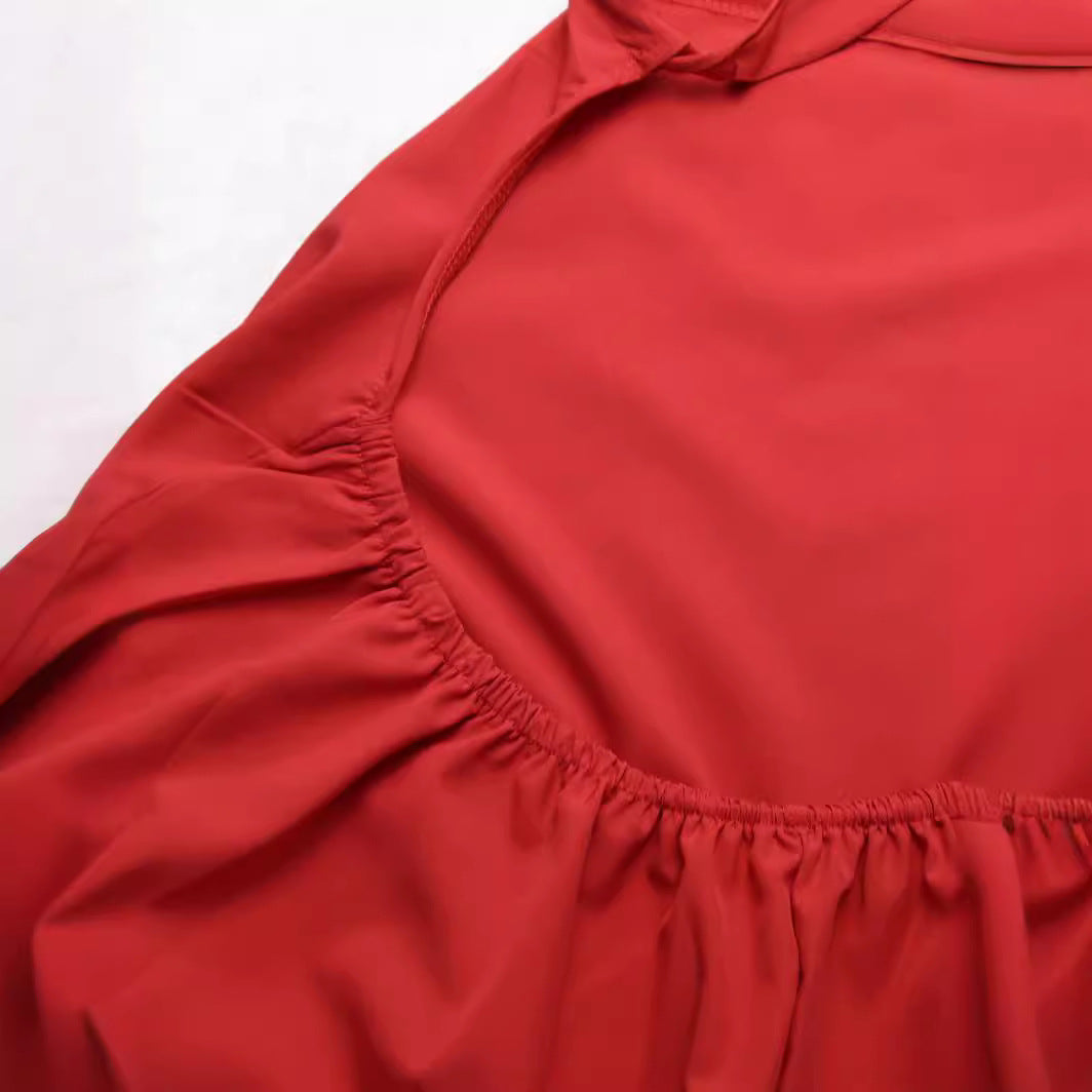 Plus Size Women Halter Neck Backless Loose Bohemian Solid Dress 5