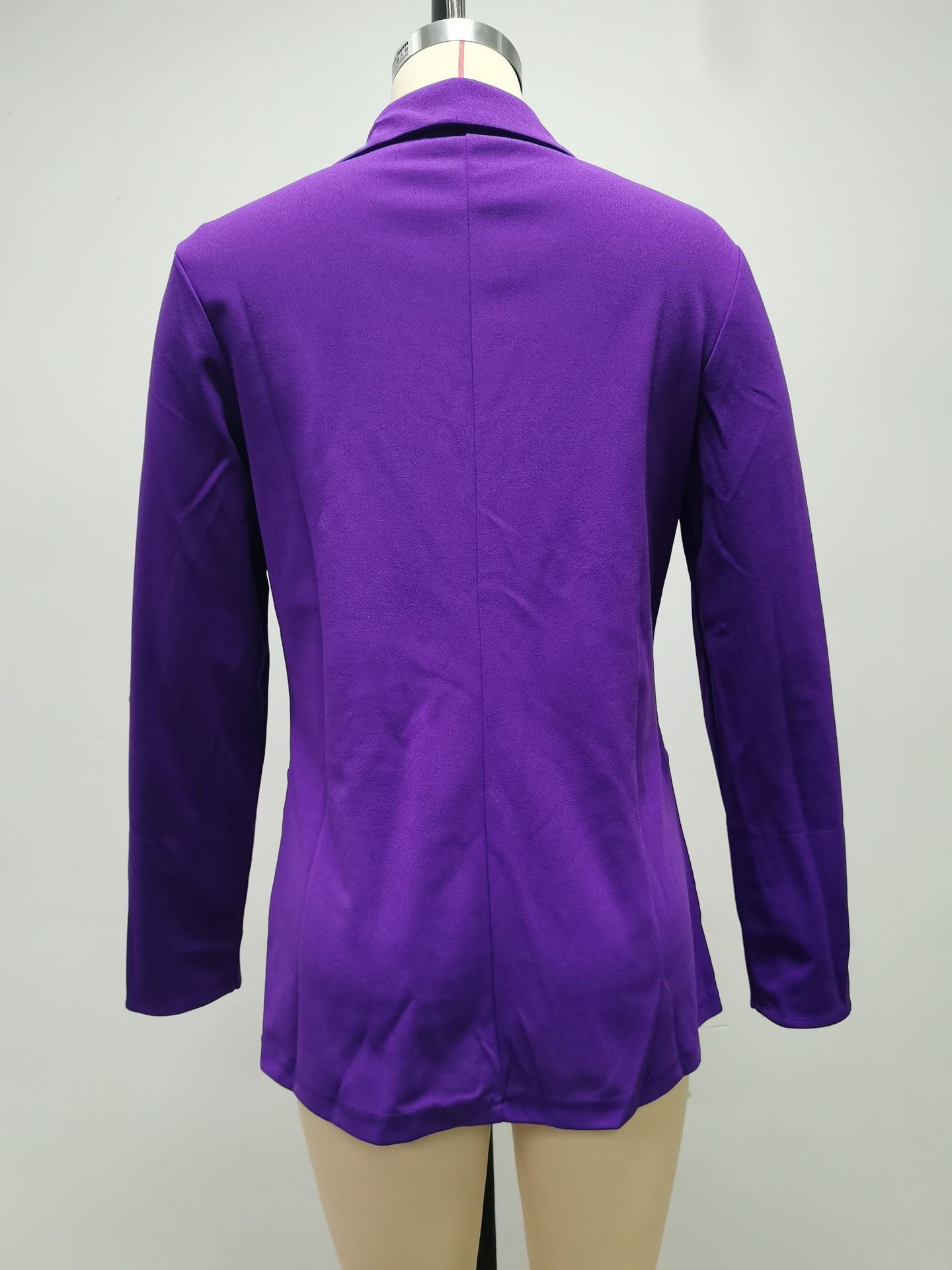 Autumn And Winter Fashion Patchwork Turndown Collar Slim Chic Blazer 27