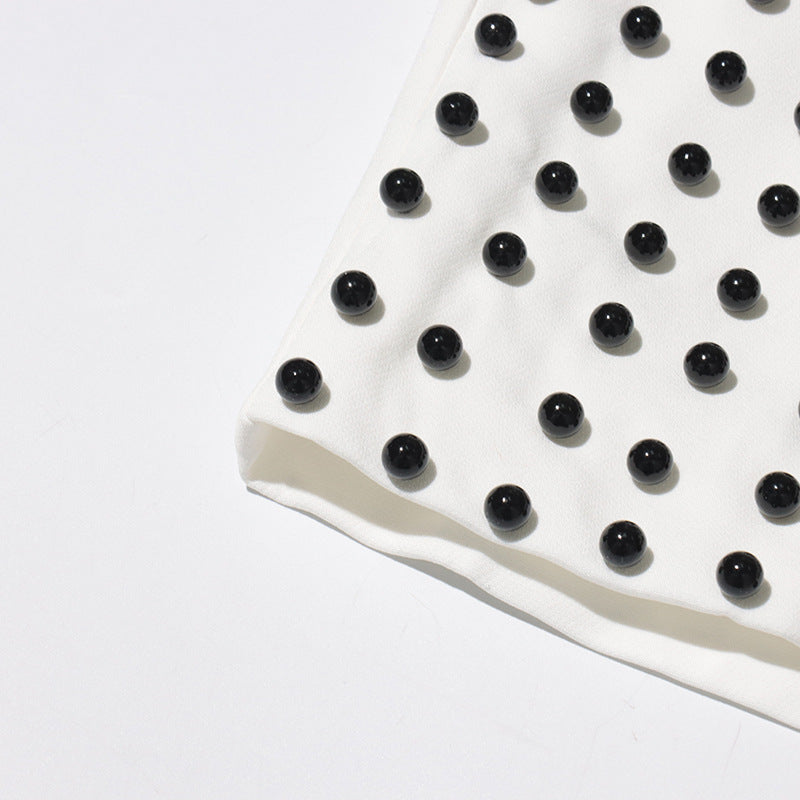 Women beaded top + skirt two-piece set 22