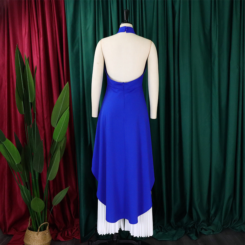 Women Sleeveless Irregular Top and Wide-leg Pants Two-Piece Set 56