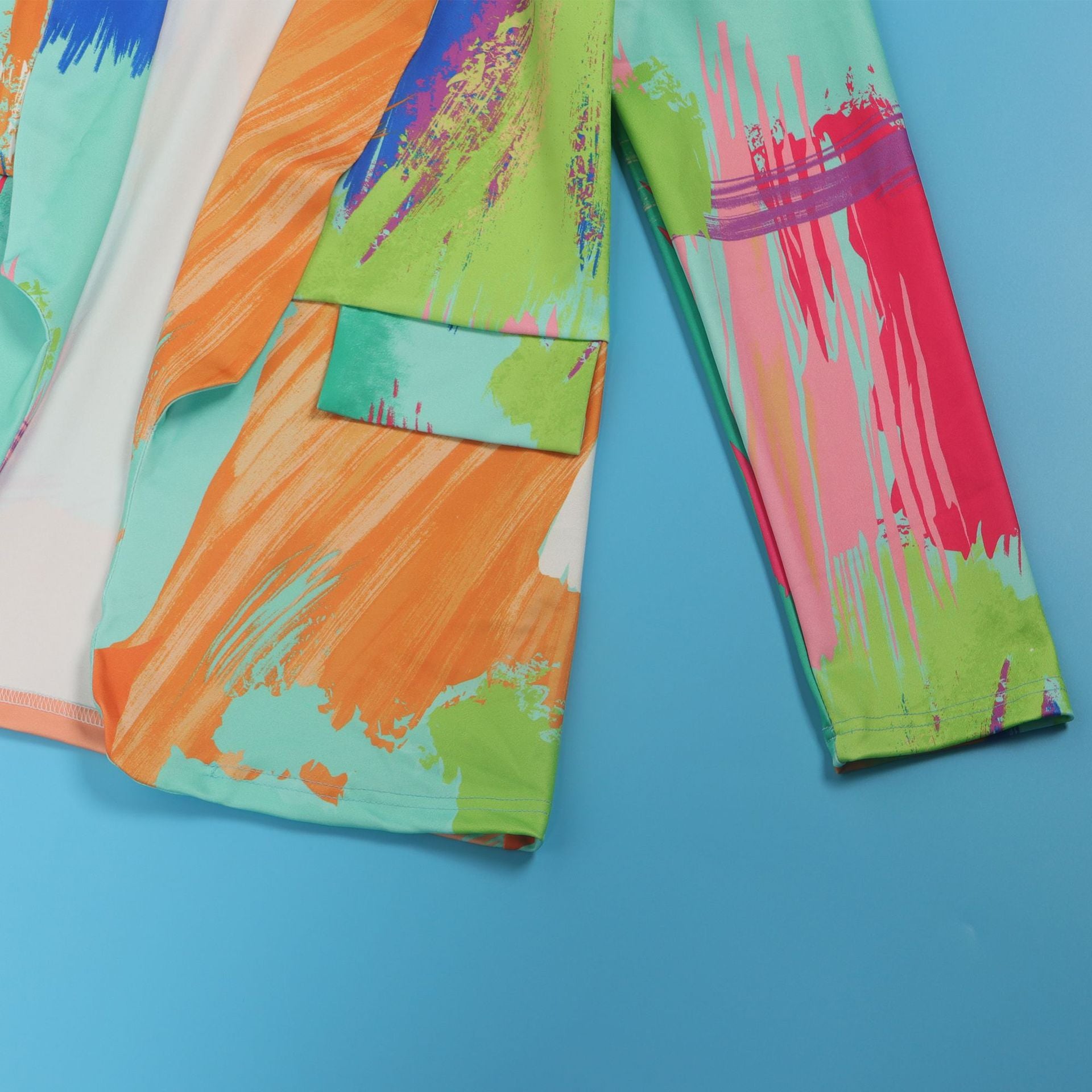 Casual Fashion Multi-Color Print Fashion Blazer Top 29