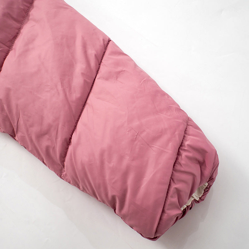 Women long sleeve contrast winter warm Padding Jacket 21