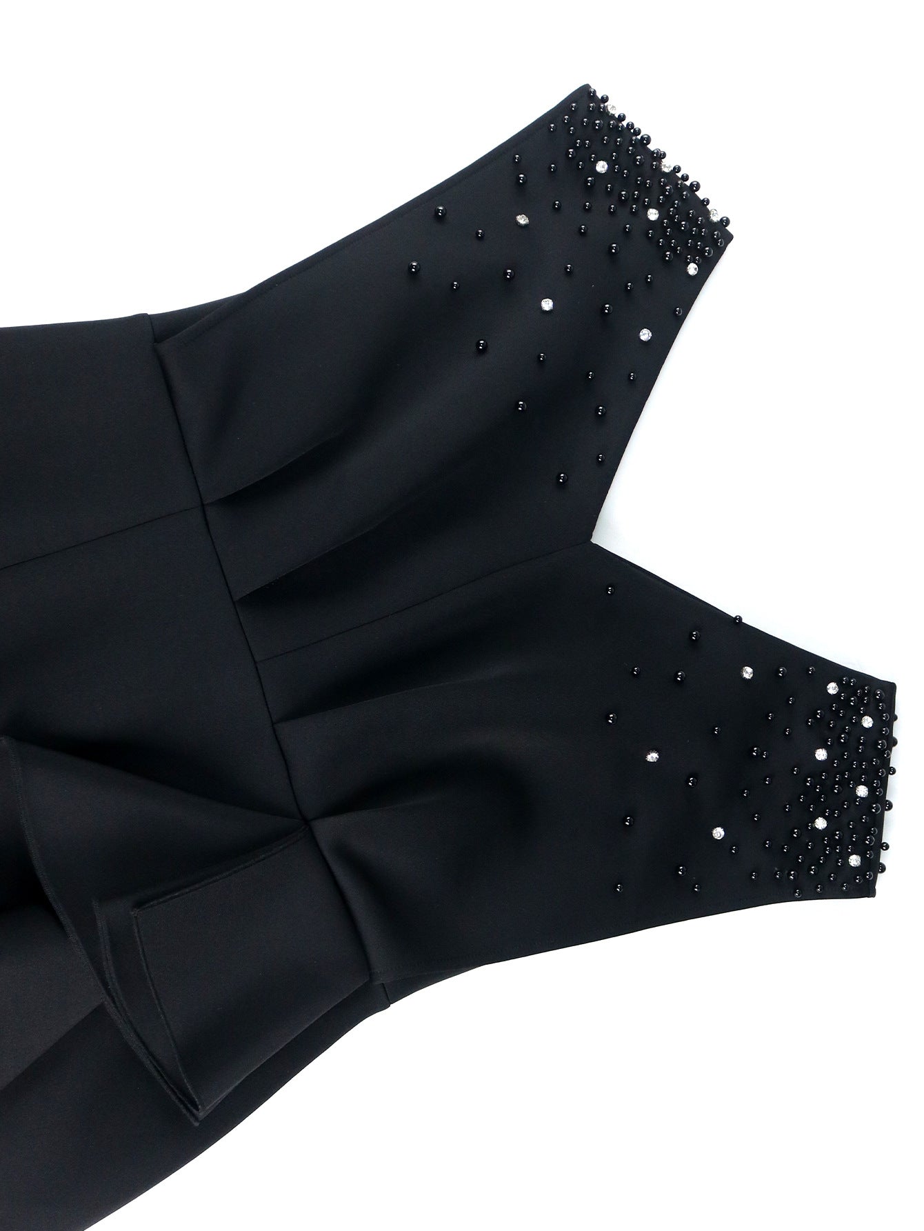 Women v-neck sleeveless beaded Formal Party Dress 7