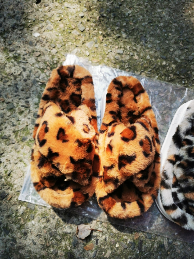 Women winter plush warm slippers 15