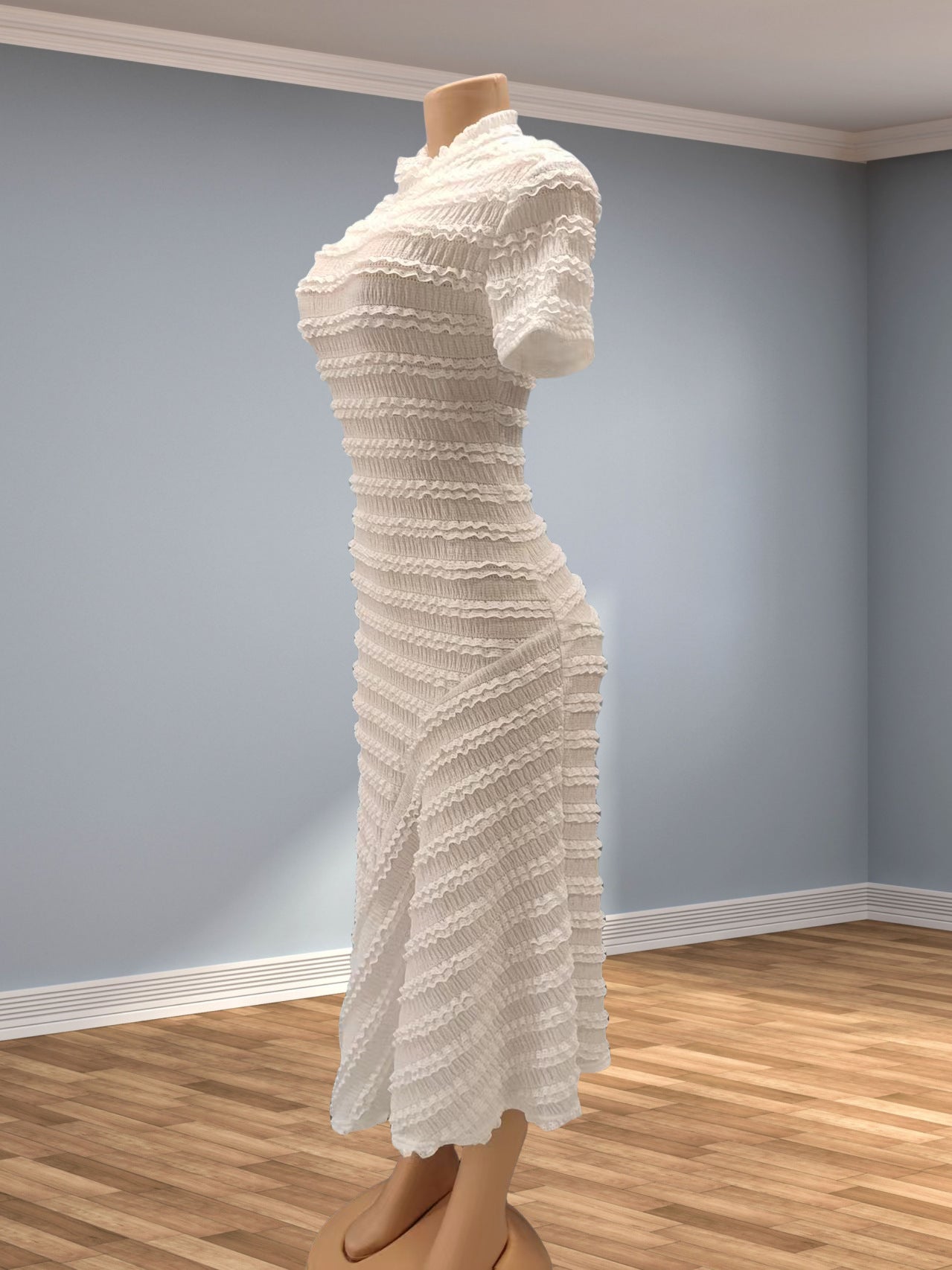 Women Summer Round Neck Short-sleeved Dress 8