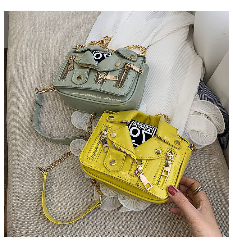 Women Uniform Bag Turndown Collar Jacket Style Bag 45