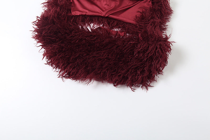 Women Fall Backless Hooded Top and Skirt Two-Piece Set 14