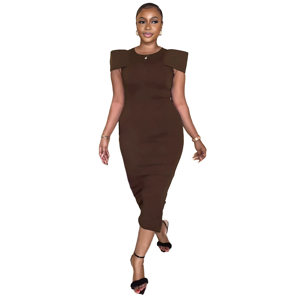 Women's Sleeveless Casual Career Slit Bodycon Dress 7