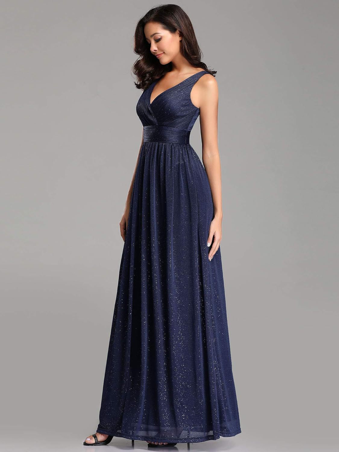 Elegant Sexy V-Neck Low Back Evening Dress Formal Party Gown（Processing time need 3-6 days） 8
