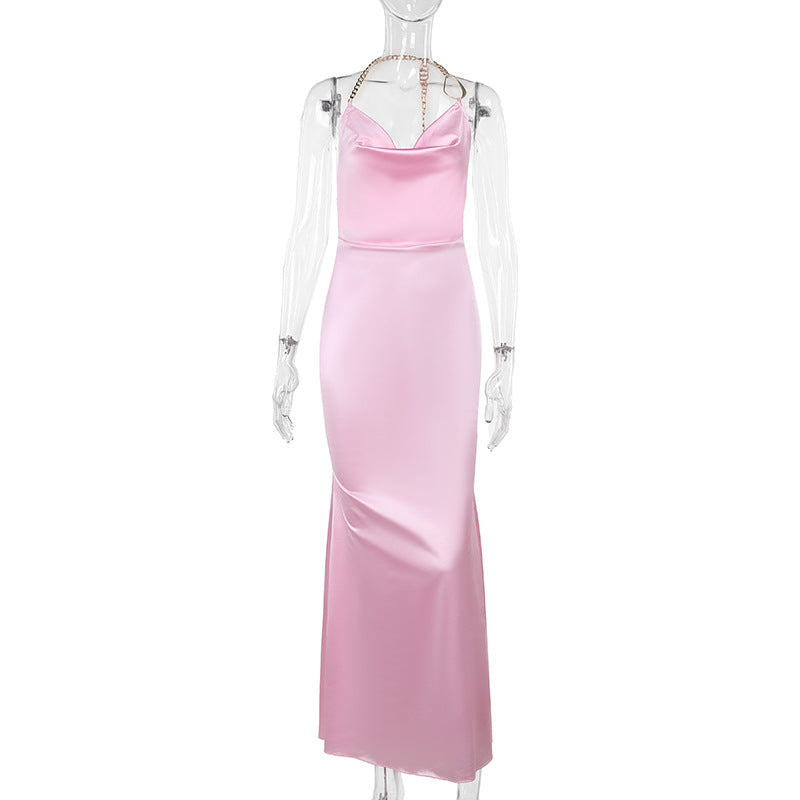 Women Soild sexy Holidays dress 6