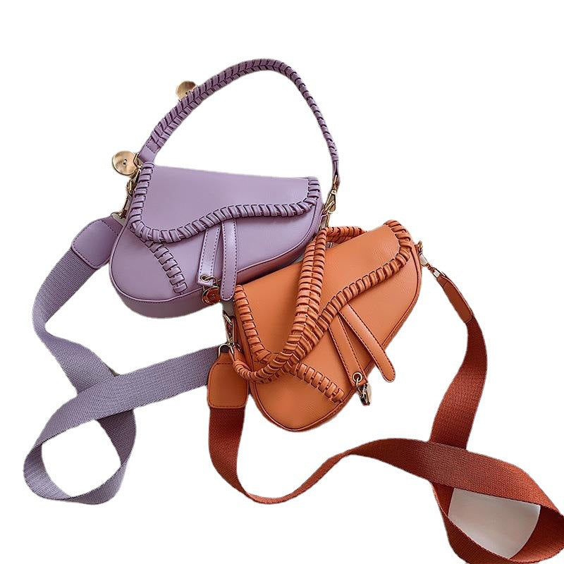 Women Vintage Braided Saddle Bag 10