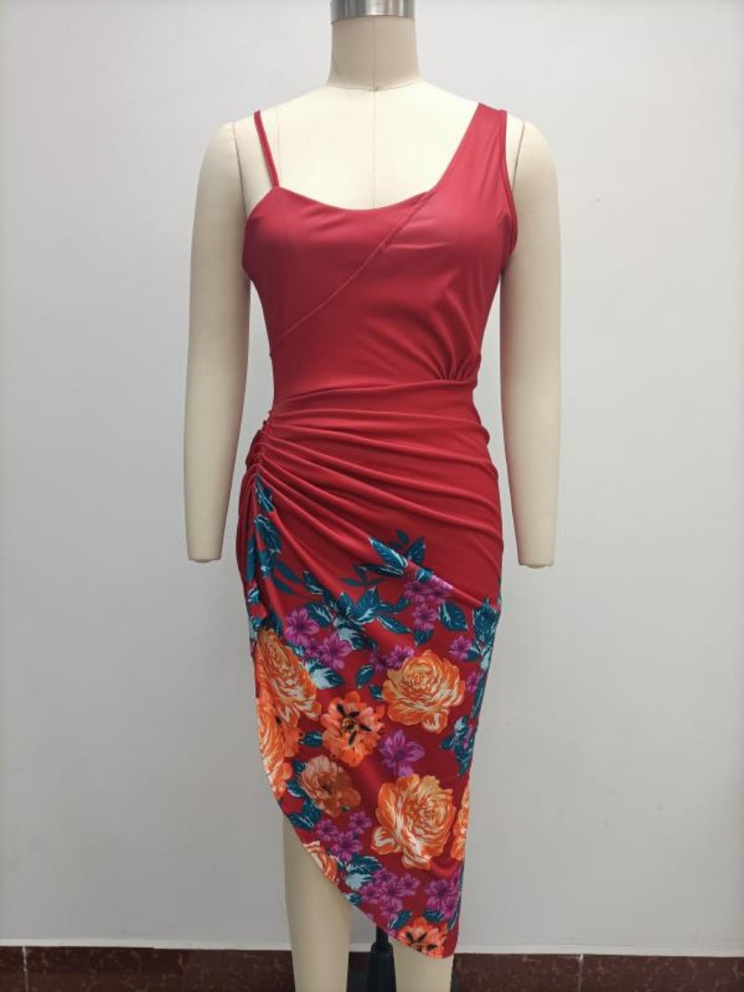 Women's Solid Sexy Sequin Slit Maxi Pleated One-Shoulder Evening Dress 15