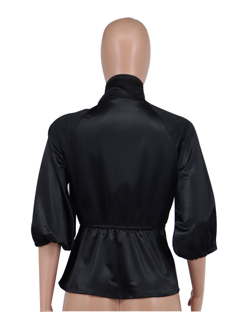 Spring Summer Women's Round Neck Fashion Casual Shirt 11