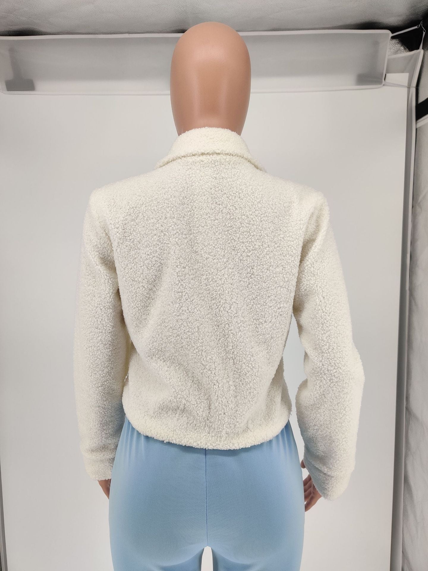 Women's Plush Solid Color Coat 10