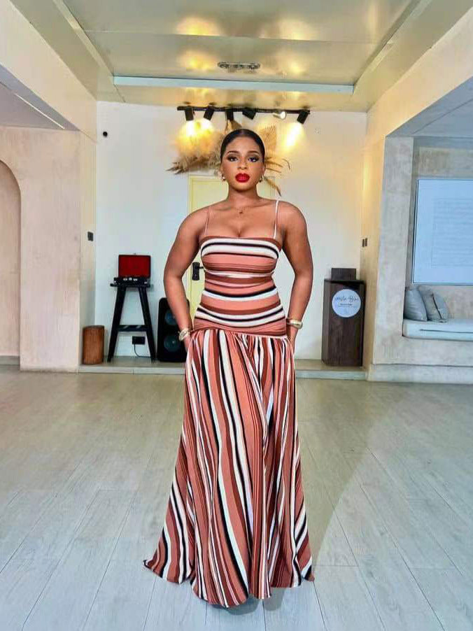 Chic Casual Sexy Low-Back Strap Maxi Dress for Women 5