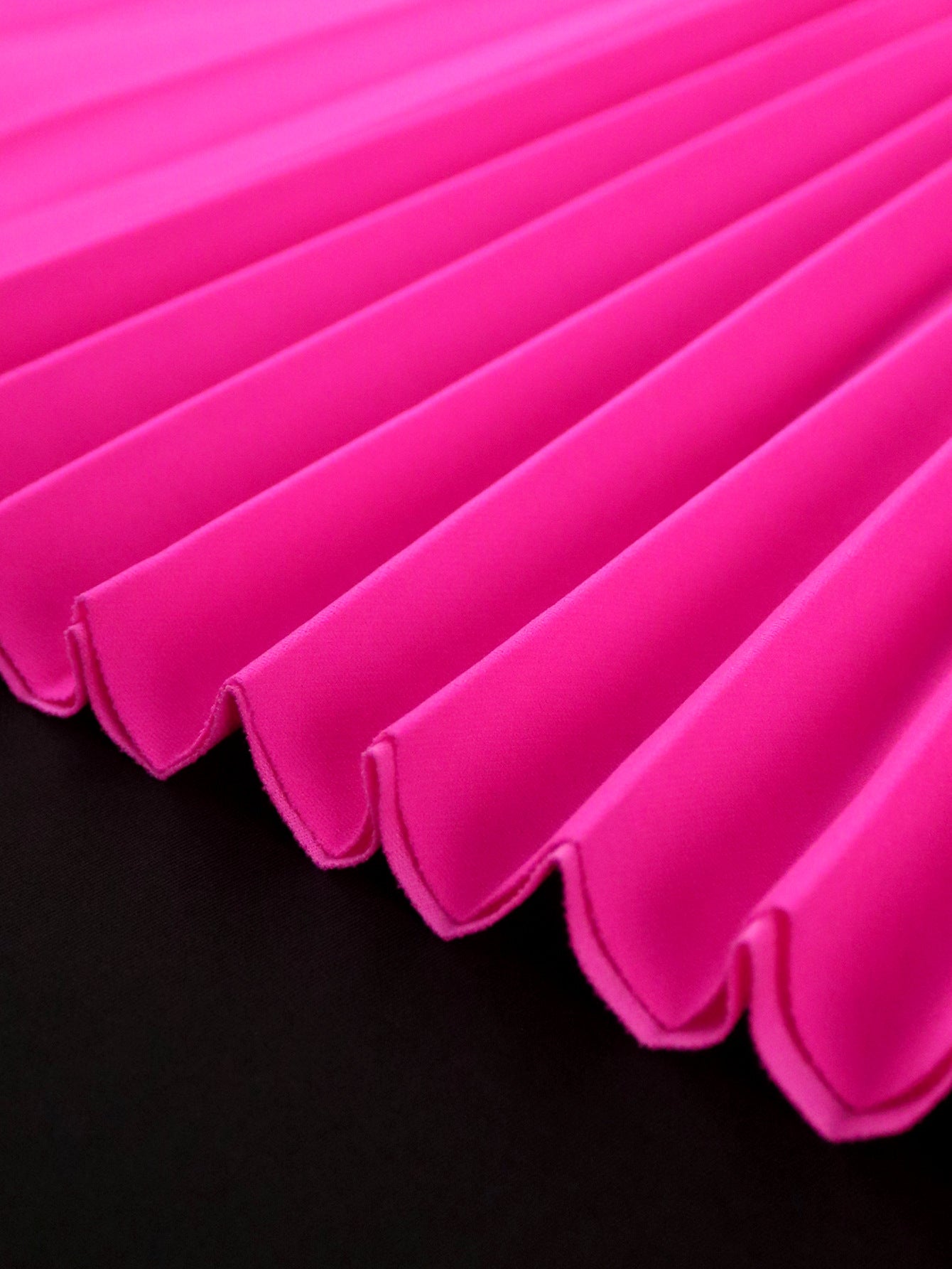 Women elegant Formal Party ruffle short sleeve V-neck pleated Dress 9