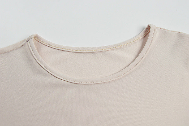 Summer Fashion Chic Solid Color Patchwork Sleeveless Mid-Waist Dress 5