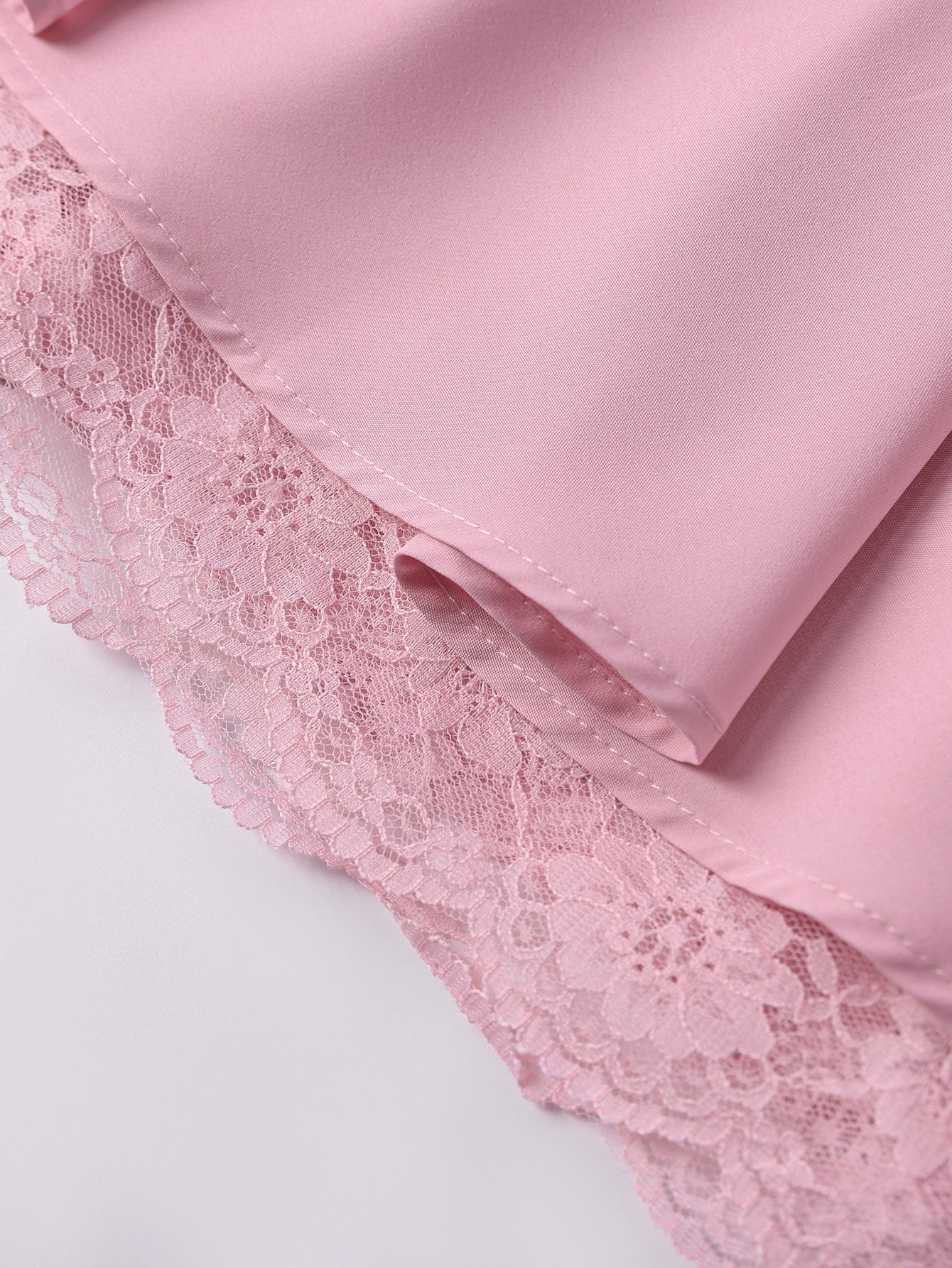 Lace Patchwork Halter Lace-Up A-Line Dress 17