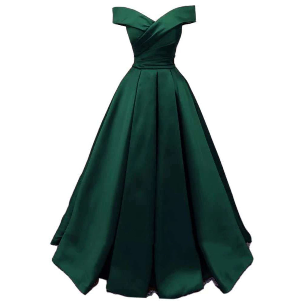 Women Off Shoulder trailing evening dress（Processing time need 3-6 days） 6