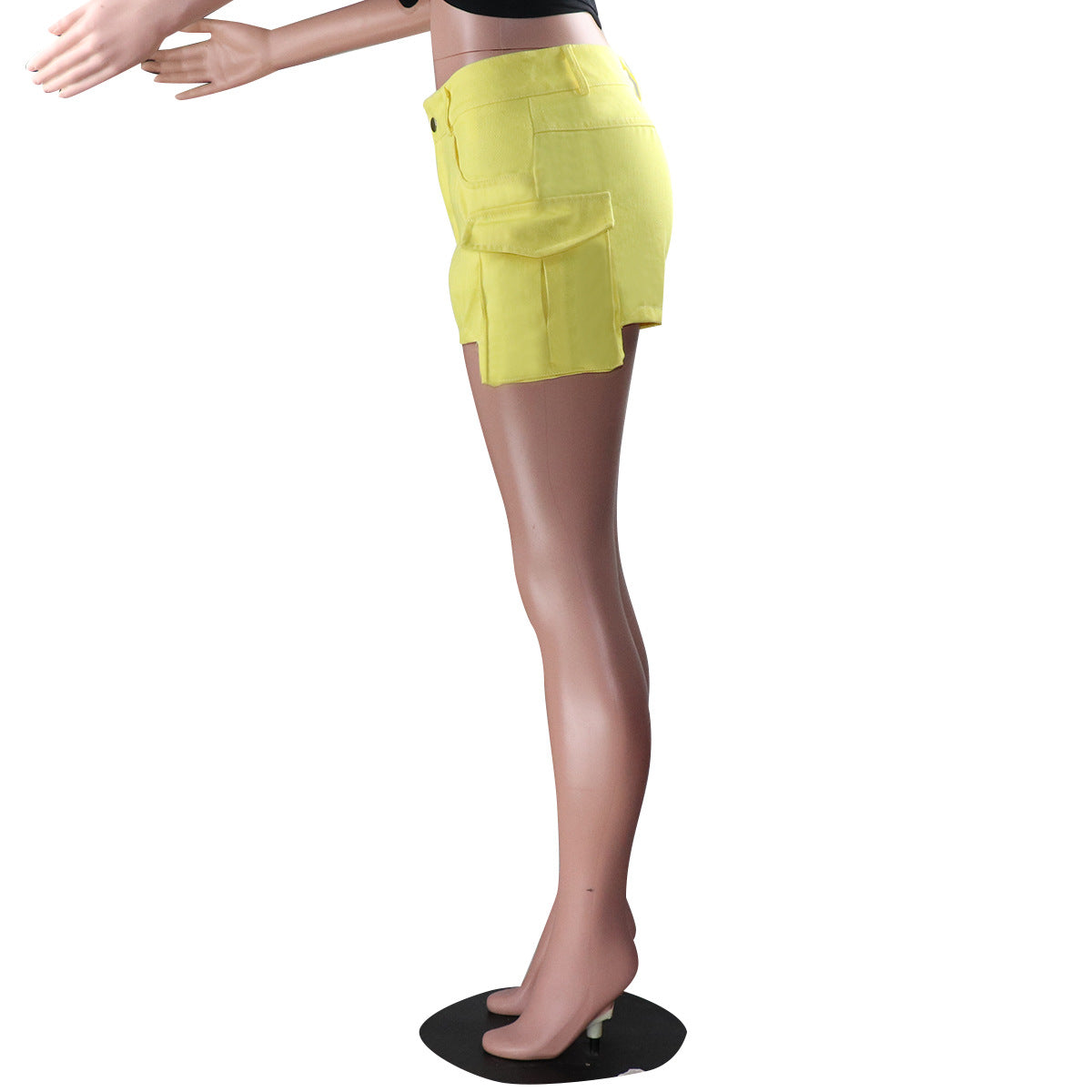 Women's Pocket Denim Shorts Casual Summer Style 14