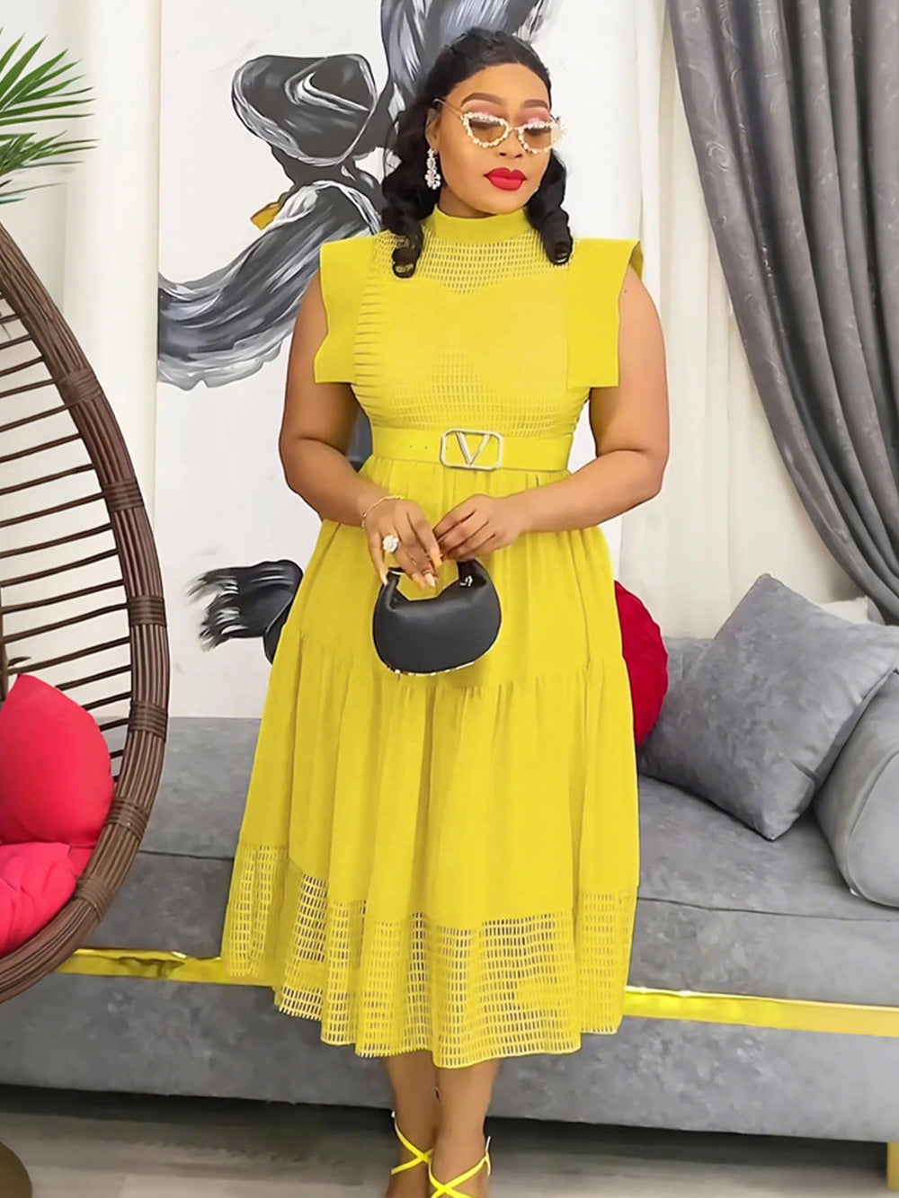 Women's Africa Plus Size Fashion Elegant Dress 7