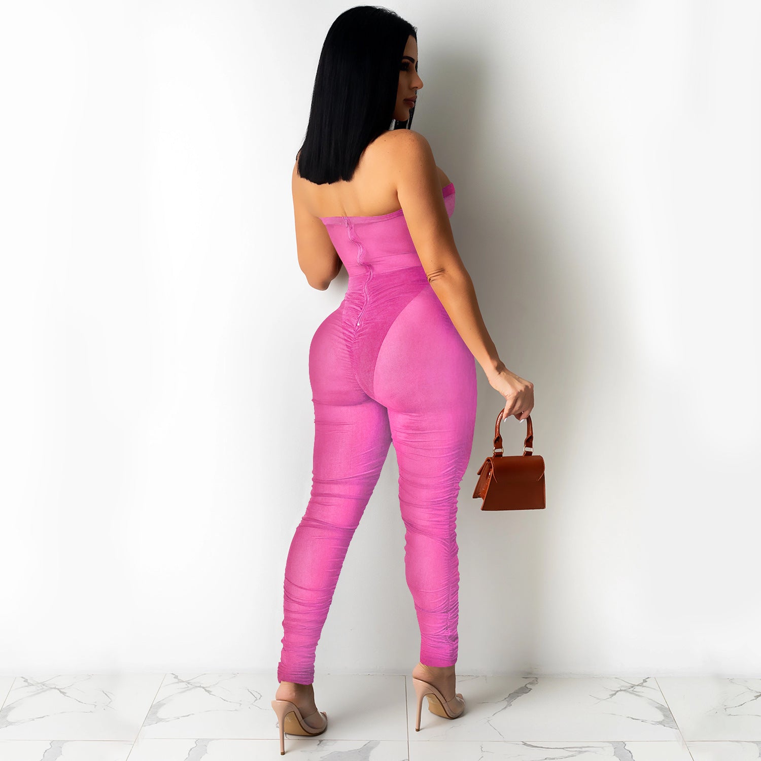 Women Sexy See-Through Jumpsuit 8